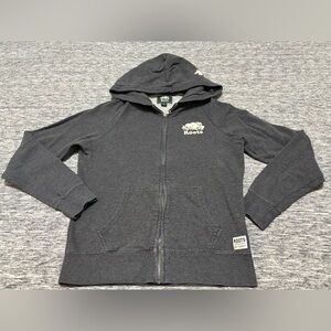Roots Hooded Zip Up Sweater Size Small